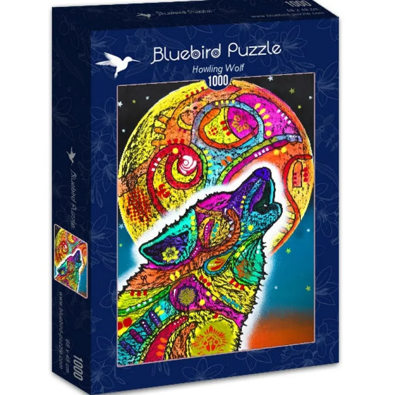 Bluebird Puzzle - Howling Wolf - 1000 Piece Puzzle Online