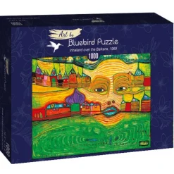 Art by Bluebird Bluebird Puzzle - Hundertwasser - Irinaland over the Balkans, 1969 - 1000 Piece Jigsaw Puzzle Fashion