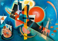Art by Bluebird Bluebird Puzzle - Kandinsky - In Blue, 1925 - 1000 Piece Jigsaw Puzzle Hot