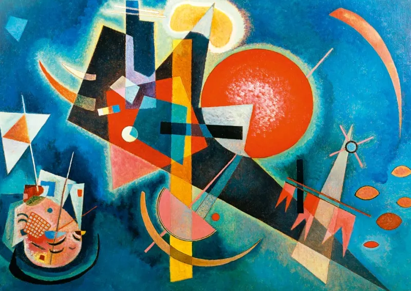 Art by Bluebird Bluebird Puzzle - Kandinsky - In Blue, 1925 - 1000 Piece Jigsaw Puzzle Hot