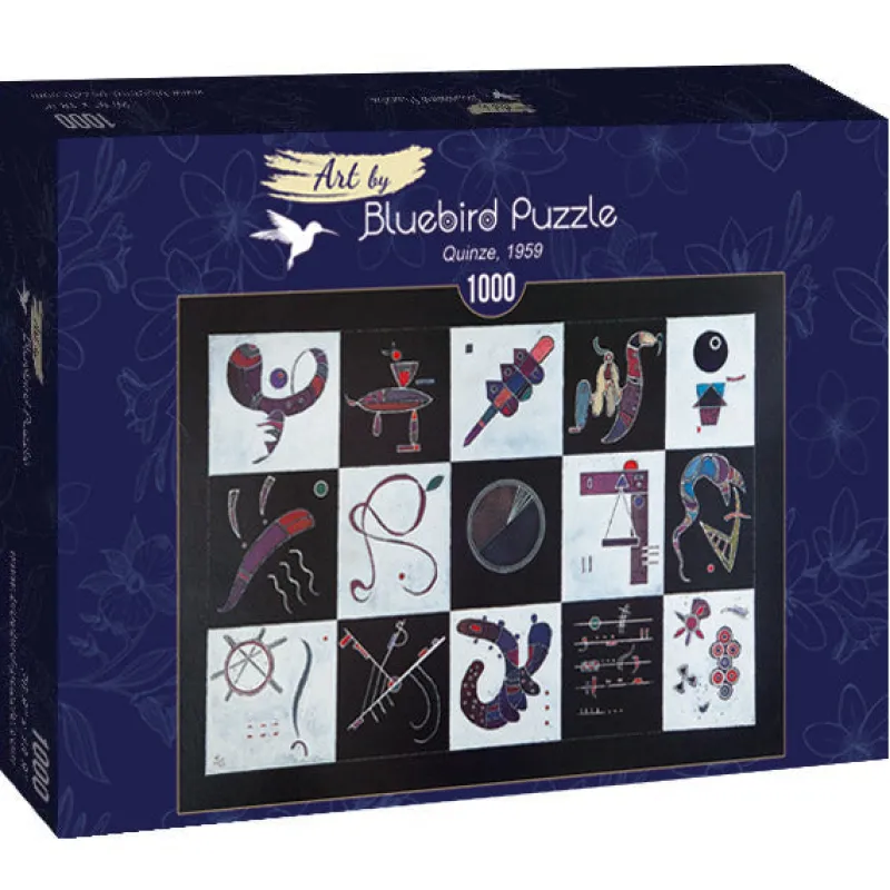 Bluebird Puzzle - Kandinsky - Quinze, 1959 - 1000 Piece Jigsaw Puzzle Sale