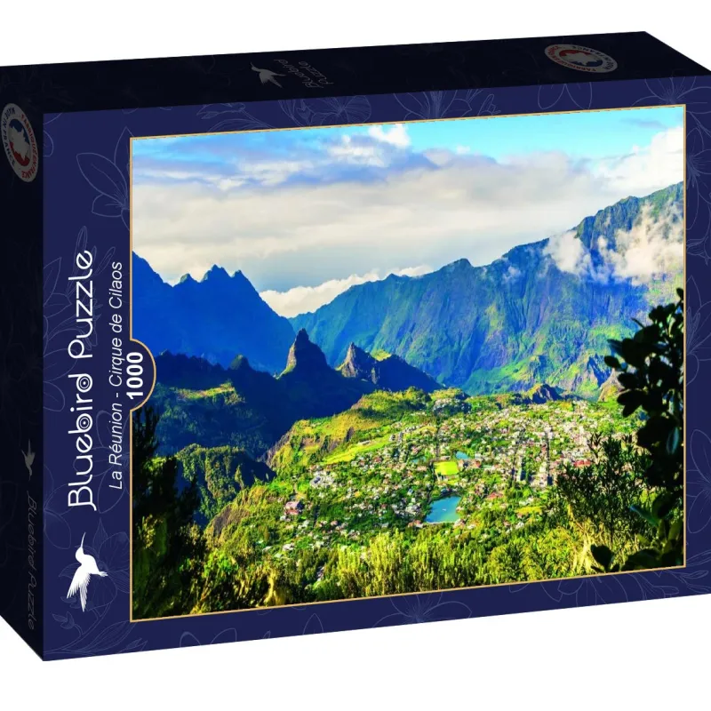 Bluebird Puzzle - La Réunion - Cirque de Cilaos - 1000 Piece Jigsaw Puzzle Online