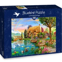 Bluebird Puzzle - Lakeside Cottage - 1000 Piece Jigsaw Puzzle Online