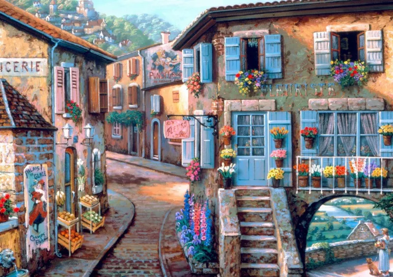 Bluebird Puzzle - Le Fleuriste - 1000 Piece Puzzle New