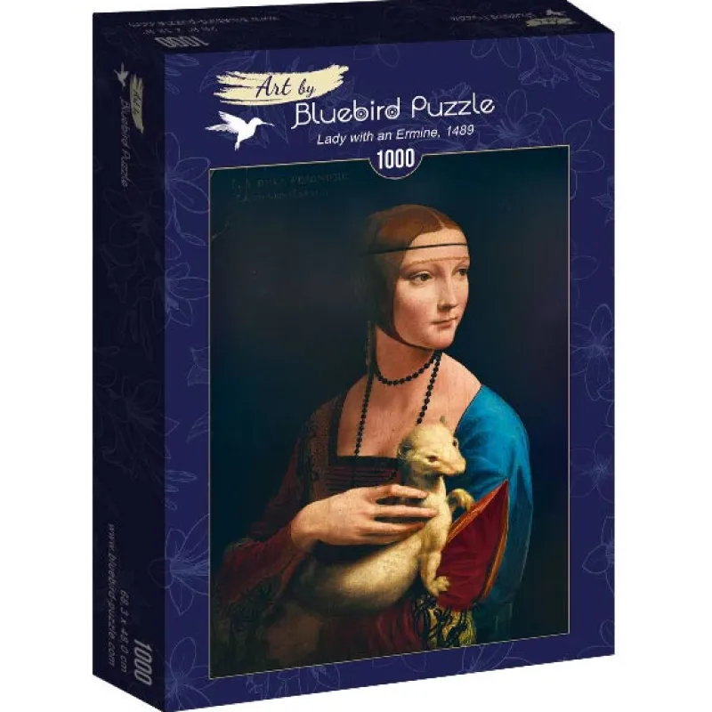 Art by Bluebird Bluebird Puzzle - Leonardo Da Vinci - Lady with an Ermine, 1489 - 1000 Piece Jigsaw Puzzle Discount