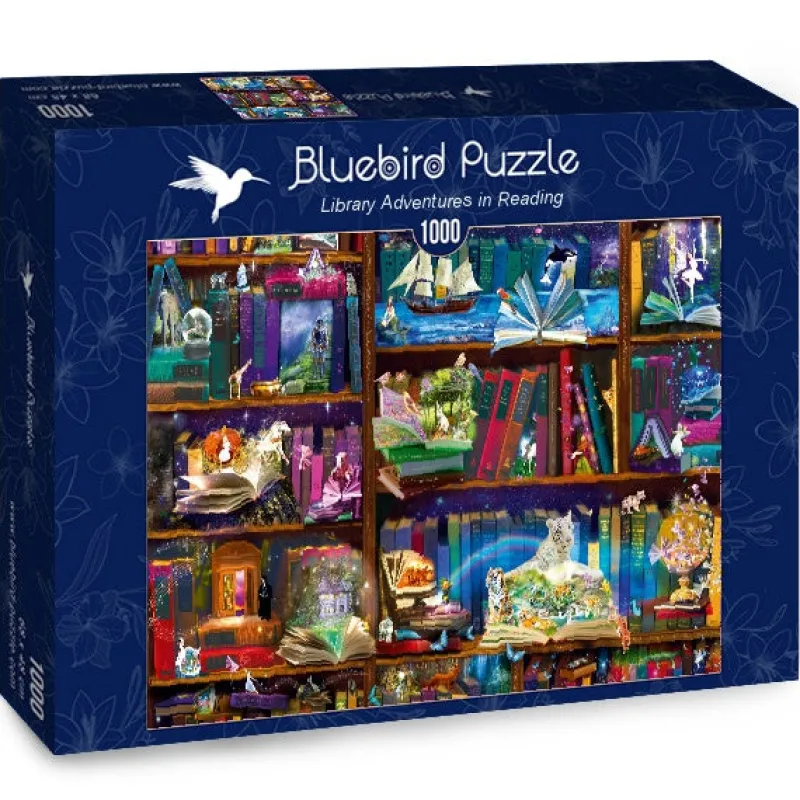 Bluebird Puzzle - Library Adventures in Reading - 1000 Piece Jigsaw Puzzle Sale