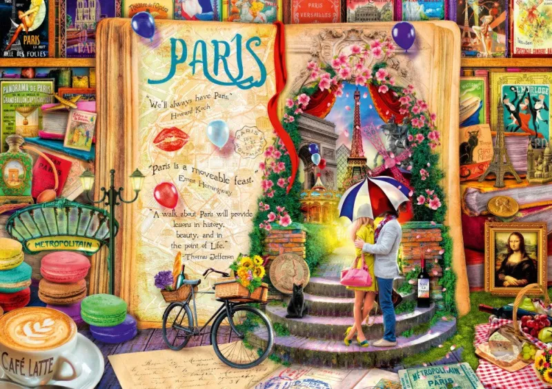 Bluebird Puzzle - Life is an Open Book Paris - 4000 piece jigsaw puzzle New