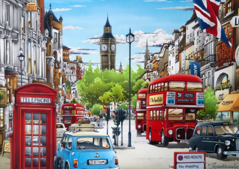 Bluebird Puzzle - London - 1000 Piece Jigsaw Puzzle Online