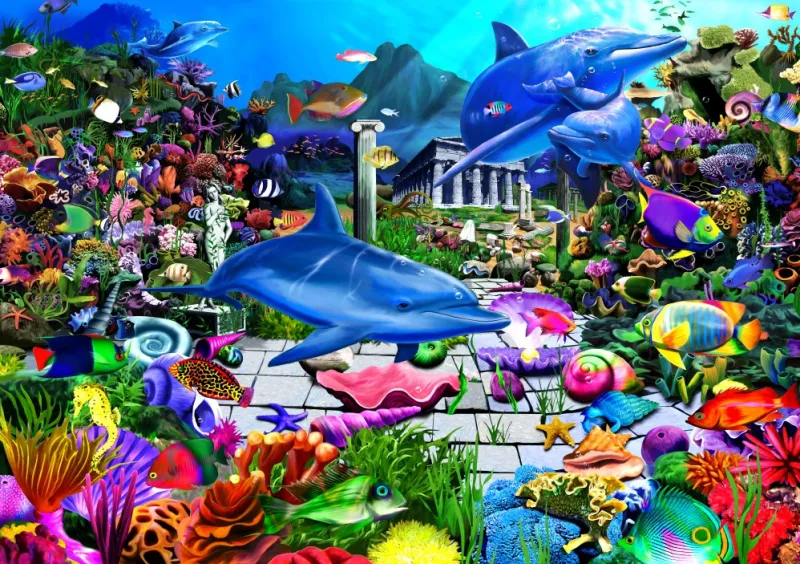 Bluebird Puzzle 70145 Lost Undersea World Jigsaw Puzzle Outlet