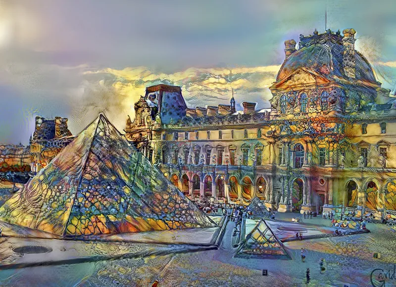 Bluebird Puzzle - Louvre Museum, Paris, France - 1000 Piece Jigsaw Puzzle Best