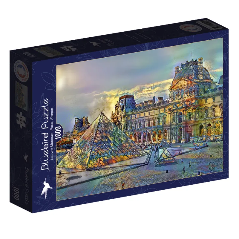 Bluebird Puzzle - Louvre Museum, Paris, France - 1000 Piece Jigsaw Puzzle Best