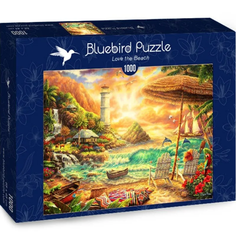 Bluebird Puzzle - Love the Beach - 1000 Piece Jigsaw Puzzle Fashion
