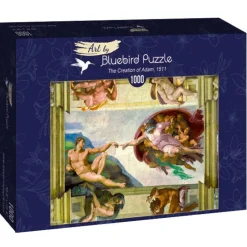 Art by Bluebird Bluebird Puzzle - Michelangelo - The Creation of Adam, 1511 - 1000 Piece Jigsaw Puzzle Online