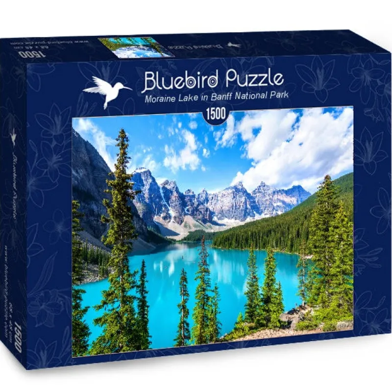 Bluebird Puzzle - Moraine Lake in Banff National Park - 1500 Piece Jigsaw Puzzle Discount
