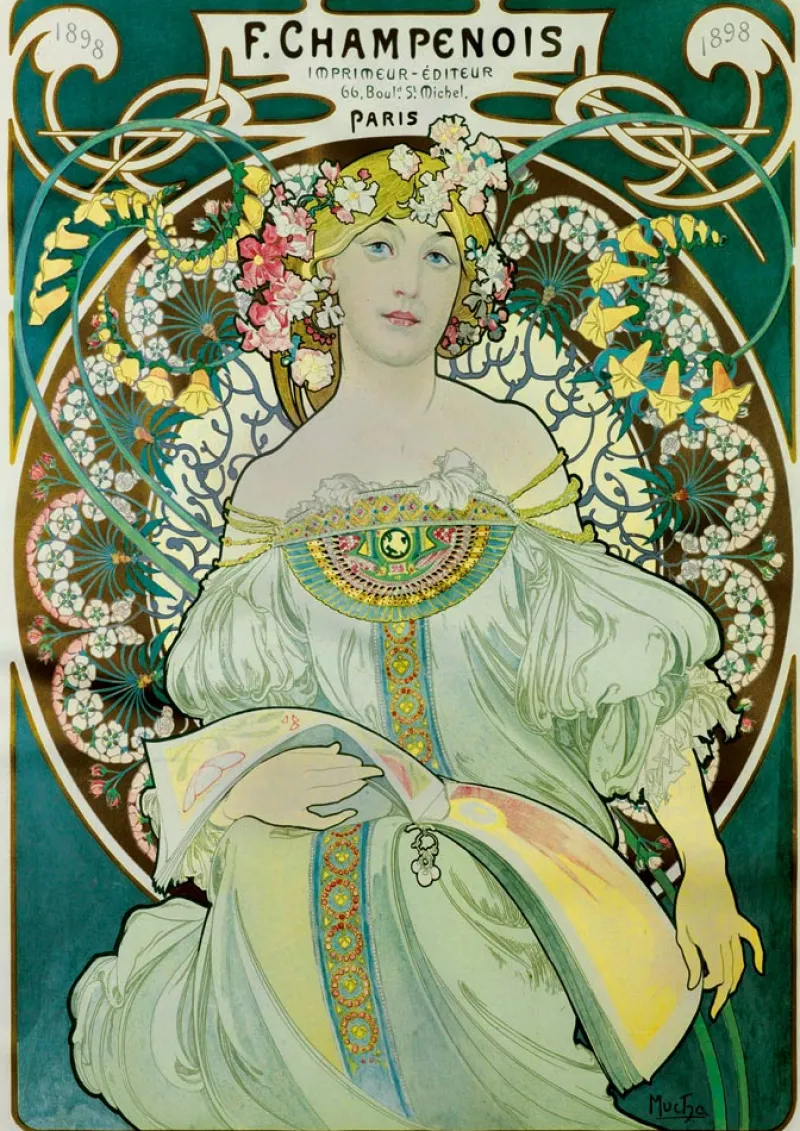 Art by Bluebird Bluebird Puzzle - Mucha - Daydream, 1897 - 1000 Piece Jigsaw Puzzle Fashion