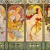Art by Bluebird Bluebird Puzzle - Mucha - Four Seasons, 1900 - 1000 Piece Jigsaw Puzzle Clearance