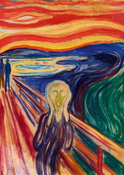 Art by Bluebird Bluebird Puzzle - Munch - The Scream, 1910 - 1000 Piece Jigsaw Puzzle Best