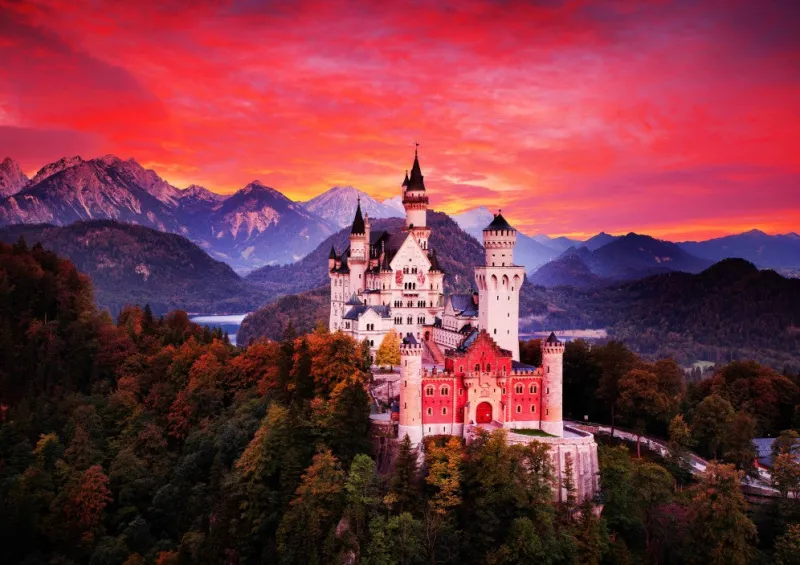 Bluebird Puzzle - Neuschwanstein - 1000 piece jigsaw puzzle Hot