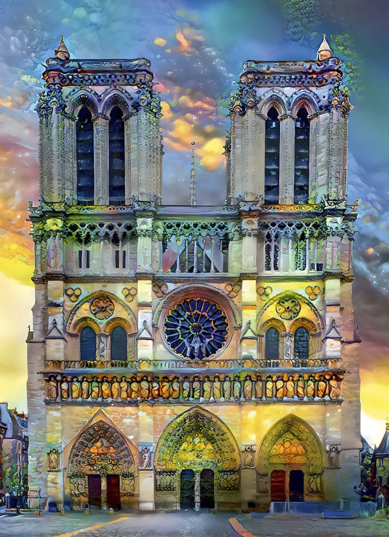 Bluebird Puzzle - Notre-Dame de Paris Cathedral - 1000 Piece Jigsaw Puzzle Hot