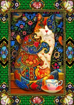 Bluebird Puzzle - Painted Cat - 1500 Piece Jigsaw Puzzle Best