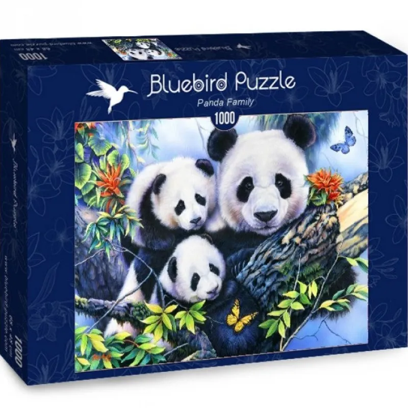 Bluebird Puzzle - Panda Family - 1000 Piece Jigsaw Puzzle Fashion