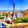Bluebird Puzzle - Park Güell, Barcelona - 1000 piece jigsaw puzzle Online