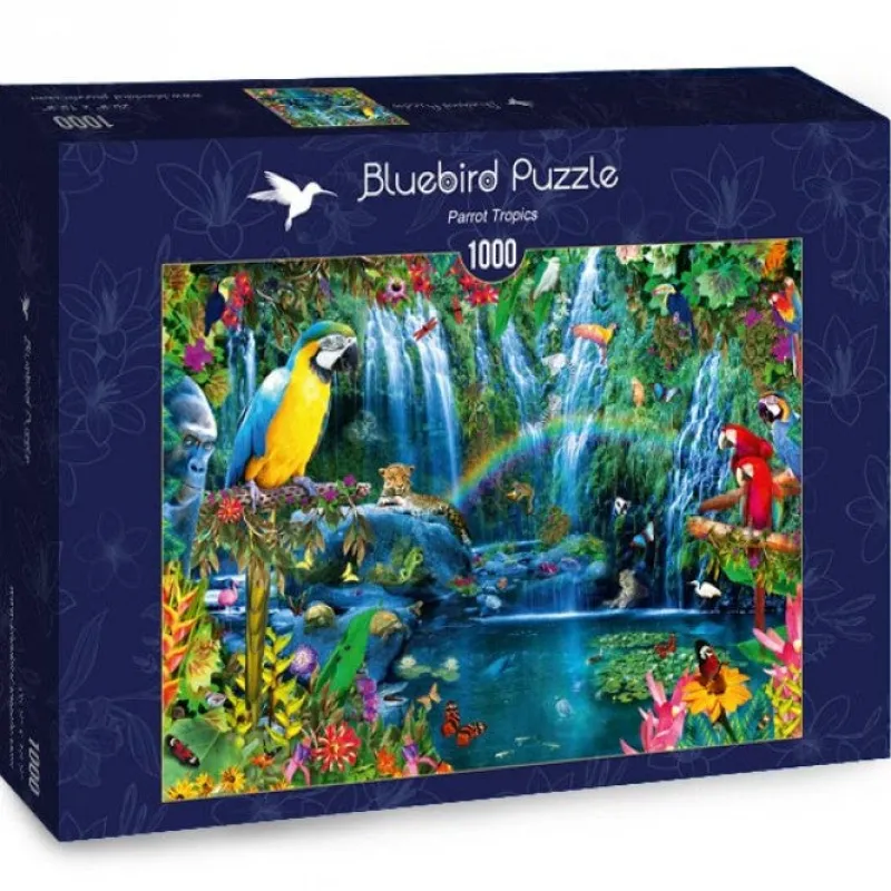 Bluebird Puzzle - Parrot Tropics - 1000 Piece Puzzle Sale