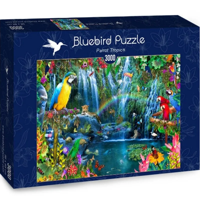 Bluebird Puzzle - Parrot Tropics - 3000 Piece Jigsaw Puzzle Hot