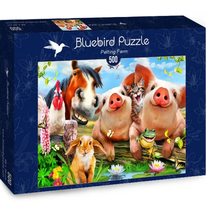 Bluebird Puzzle - Petting Farm - 500 Piece Jigsaw Puzzle Outlet
