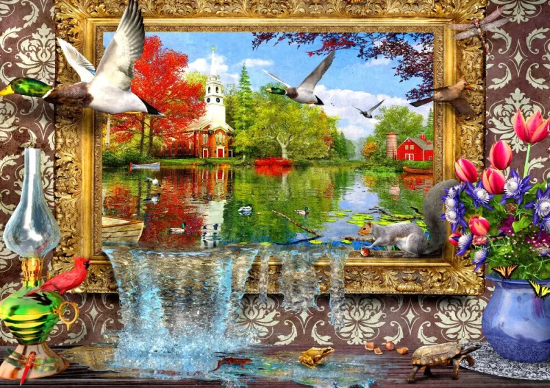 Bluebird Puzzle - Picture of Life - 1500 Piece Jigsaw Puzzle Fashion