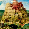 Art by Bluebird Bluebird Puzzle - Pieter Bruegel the Elder - The Tower of Babel, 1563 - 1000 Piece Jigsaw Puzzle New