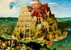 Art by Bluebird Bluebird Puzzle - Pieter Bruegel the Elder - The Tower of Babel, 1563 - 1000 Piece Jigsaw Puzzle New