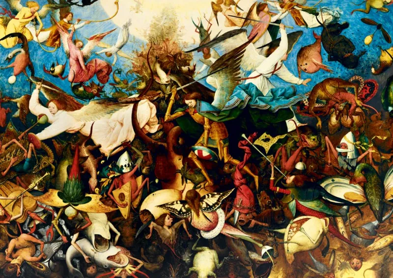 Art by Bluebird Bluebird Puzzle - Pieter Bruegel the Elder - The Fall of the Rebel Angels, 1562 - 1000 Piece Jigsaw Puzzle Outlet