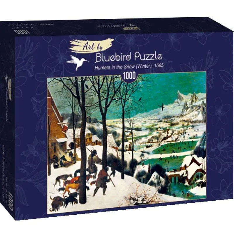 Art by Bluebird Bluebird Puzzle - Pieter Bruegel the Elder - Hunters in the Snow (Winter), 1565 - 1000 Piece Jigsaw Puzzle Discount
