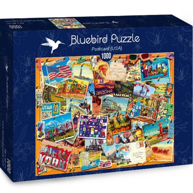 Bluebird Puzzle - Postcard (USA) - 1000 Piece Jigsaw Puzzle Hot