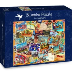 Bluebird Puzzle - Postcard (USA) - 3000 Piece Jigsaw Puzzle Fashion
