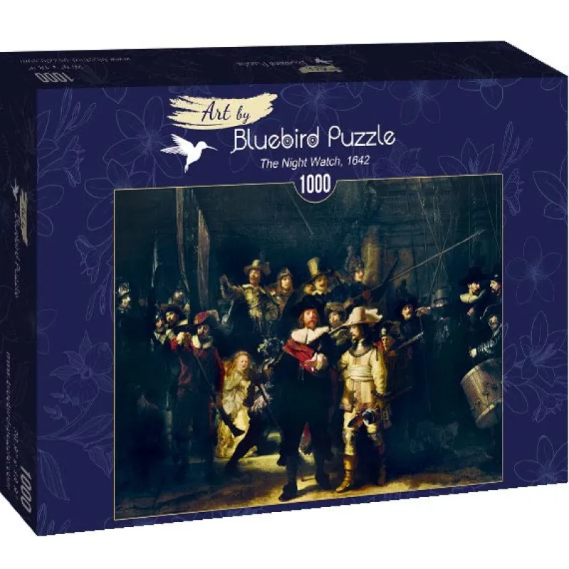 Art by Bluebird Bluebird Puzzle - Rembrandt - The Night Watch, 1642 - 1000 Piece Jigsaw Puzzle New