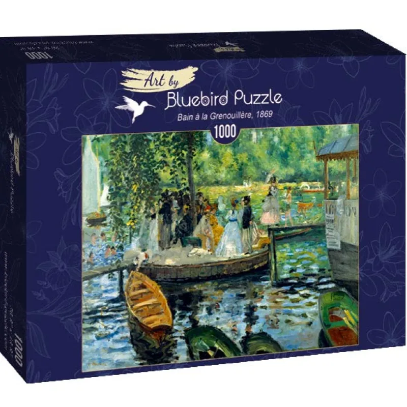 Art by Bluebird Bluebird Puzzle - Renoir - La Grenouillère, 1869 - 1000 Piece Jigsaw Puzzle Online