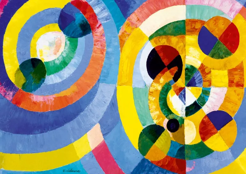 Art by Bluebird Bluebird Puzzle - Robert Delaunay - Circular Forms, 1930 - 1000 Piece Jigsaw Puzzle Online