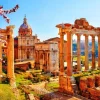 Bluebird Puzzle - Roman Ruins in Spring, Italy - 1000 Piece Jigsaw Puzzle Hot