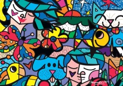 Bluebird Puzzle - Romero Britto - Britto Garden - 1000 Piece Jigsaw Puzzle Outlet