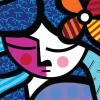 Bluebird Puzzle - Romero Britto - Girl with flower - 1000 Piece Jigsaw Puzzle Clearance