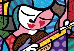Bluebird Puzzle - Romero Britto - Girl with guitar - 1000 Piece Jigsaw Puzzle Best
