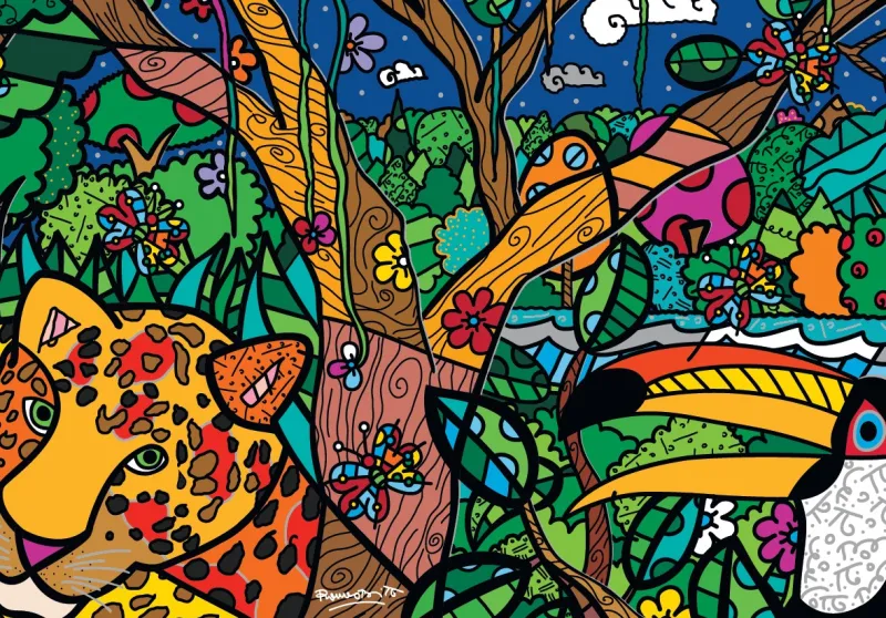 Bluebird Puzzle - Romero Britto - Amazon - 1000 Piece Jigsaw Puzzle Sale