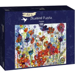 Art by Bluebird Bluebird Puzzle - Sally Rich - Poppies - 1000 Piece Jigsaw Puzzle New