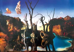 Bluebird Puzzle - Salvador Dalí - Swans Reflecting Elephants, 1937 - 1000 Piece Jigsaw Puzzle Best