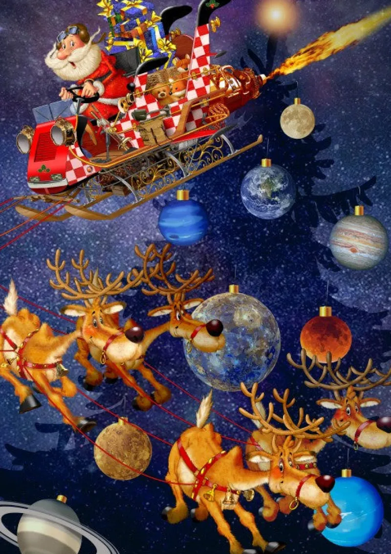 Bluebird Puzzle - Santa Claus is arriving! - 1000 Piece Jigsaw Puzzle Online