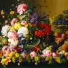 Art by Bluebird Bluebird Puzzle - Severin Roesen - Still Life, Flowers and Fruit, 1855 - 1000 Piece Jigsaw Puzzle Clearance