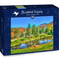Bluebird Puzzle - Stowe, Vermont, USA - 1000 Piece Jigsaw Puzzle New