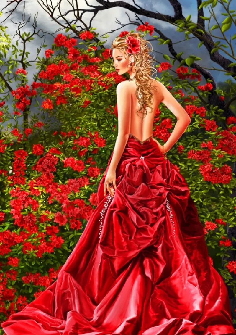 Bluebird Puzzle 70276 Tais in Red 1500 Piece Jigsaw Puzzle New
